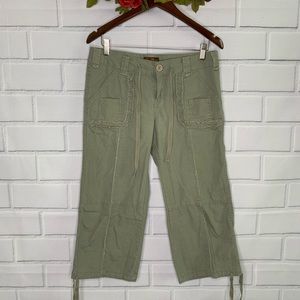 BeBop pants cropped olive green 7
